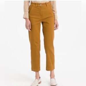 Everlane Straight-Leg Crop Size 00 Golden Brown